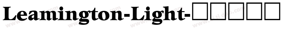 Leamington-Light字体转换