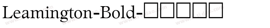Leamington-Bold字体转换