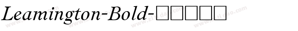 Leamington-Bold字体转换