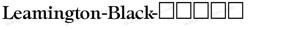 Leamington-Black字体转换