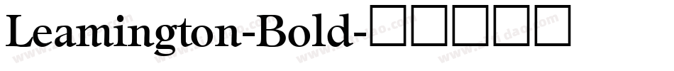 Leamington-Bold字体转换