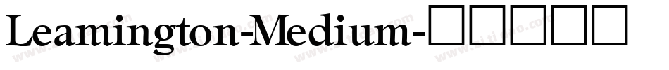 Leamington-Medium字体转换
