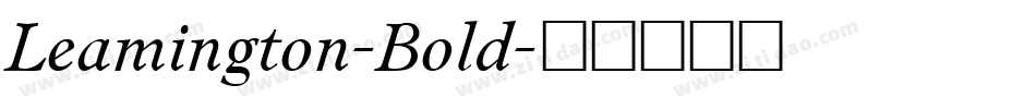 Leamington-Bold字体转换