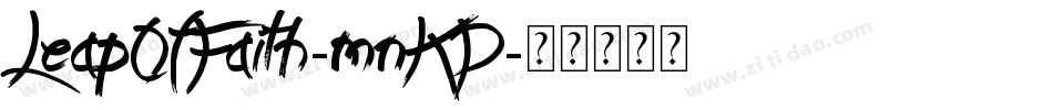 LeapOfFaith-mnKP字体转换