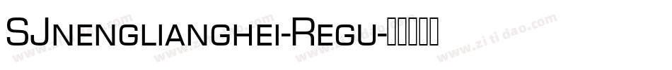 SJnenglianghei-Regu字体转换
