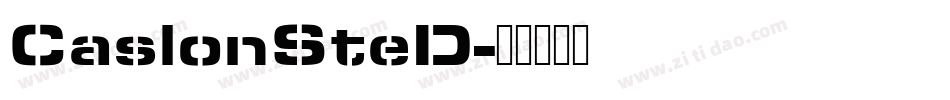 CaslonSteD字体转换