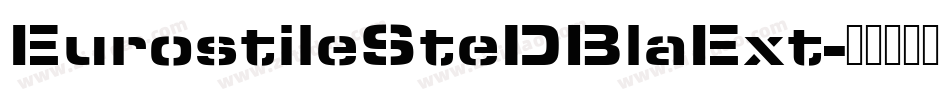 EurostileSteDBlaExt字体转换