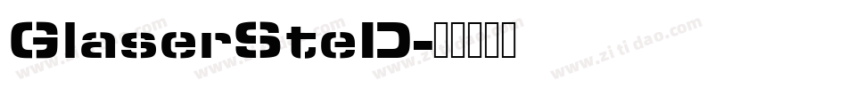 GlaserSteD字体转换