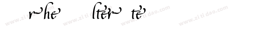 Amorpheus-Alternates字体转换