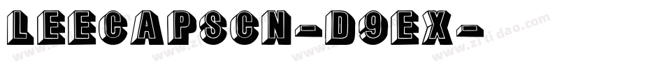 LeecapsCn-d9eX字体转换