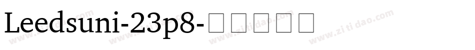 Leedsuni-23p8字体转换 Leedsuni-23p8字体转换