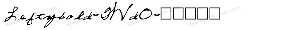 Leftybold-WVdO字体转换