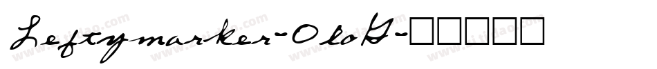 Leftymarker-0loG字体转换