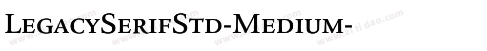 LegacySerifStd-Medium字体转换