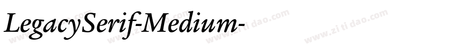 LegacySerif-Medium字体转换