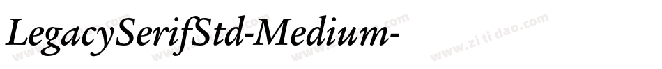 LegacySerifStd-Medium字体转换