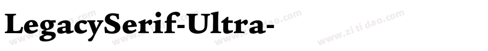 LegacySerif-Ultra字体转换