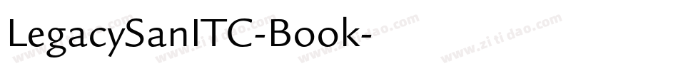 LegacySanITC-Book字体转换