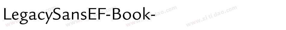LegacySansEF-Book字体转换