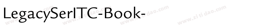 LegacySerITC-Book字体转换