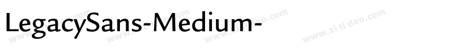 LegacySans-Medium字体转换