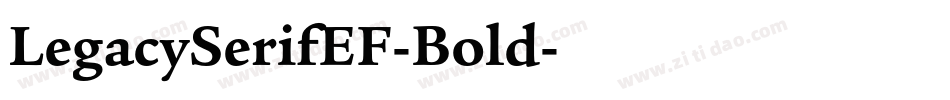 LegacySerifEF-Bold字体转换