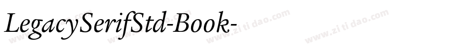 LegacySerifStd-Book字体转换