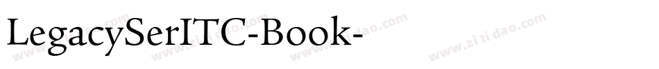 LegacySerITC-Book字体转换