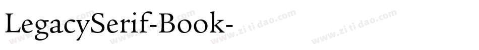 LegacySerif-Book字体转换