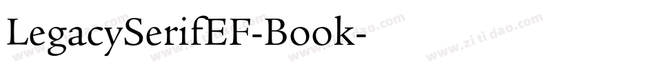 LegacySerifEF-Book字体转换