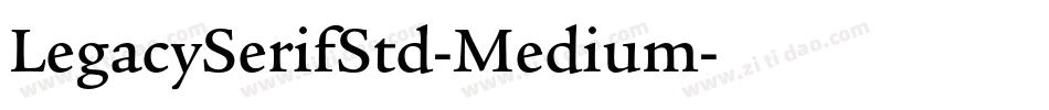 LegacySerifStd-Medium字体转换