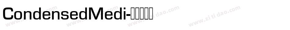 CondensedMedi字体转换