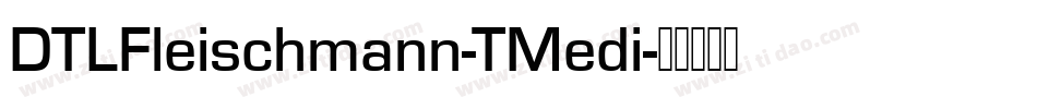 DTLFleischmann-TMedi字体转换