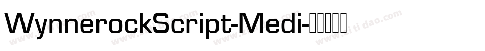 WynnerockScript-Medi字体转换