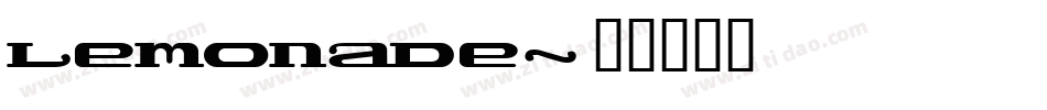 Lemonade字体转换