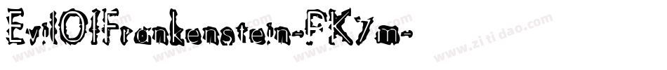 EvilOfFrankenstein-PK7m字体转换