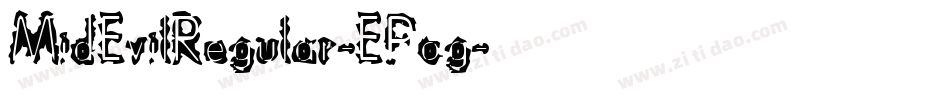 MidEvilRegular-EPog字体转换