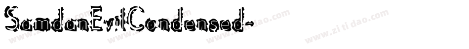 SamdanEvilCondensed字体转换
