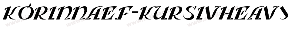 KorinnaEF-KursivHeavy字体转换