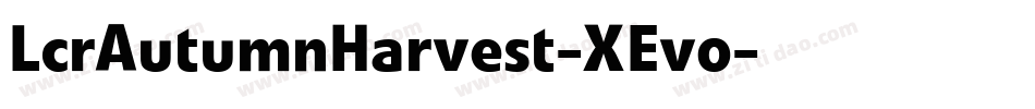 LcrAutumnHarvest-XEvo字体转换