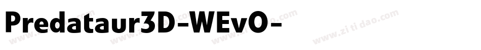 Predataur3D-WEvO字体转换