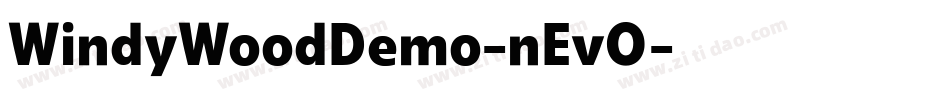 WindyWoodDemo-nEvO字体转换