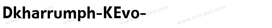 Dkharrumph-KEvo字体转换
