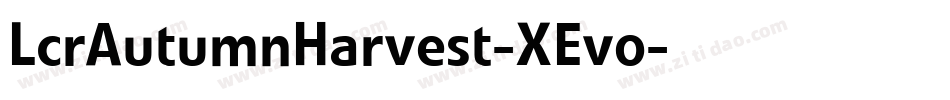 LcrAutumnHarvest-XEvo字体转换