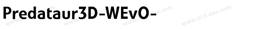Predataur3D-WEvO字体转换