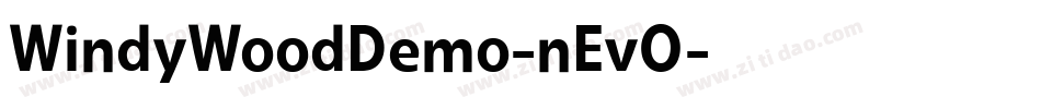 WindyWoodDemo-nEvO字体转换