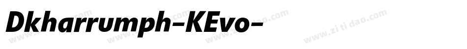 Dkharrumph-KEvo字体转换