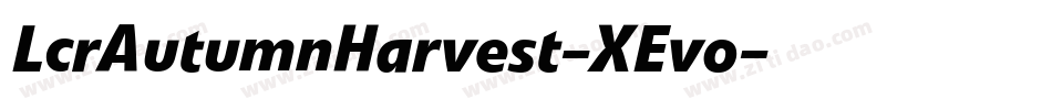 LcrAutumnHarvest-XEvo字体转换