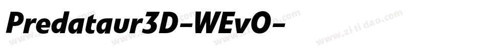 Predataur3D-WEvO字体转换