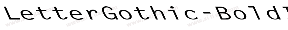 LetterGothic-BoldItalic字体转换